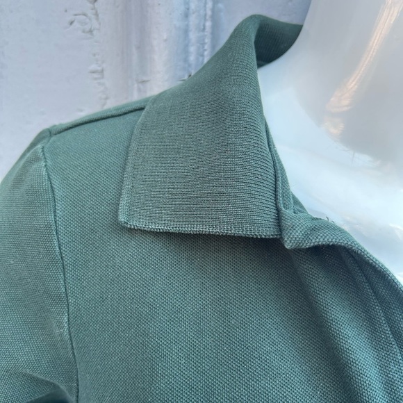 Burberry Green 3/4 Sleeve Polo, size M (fits small), - Picture 9 of 10